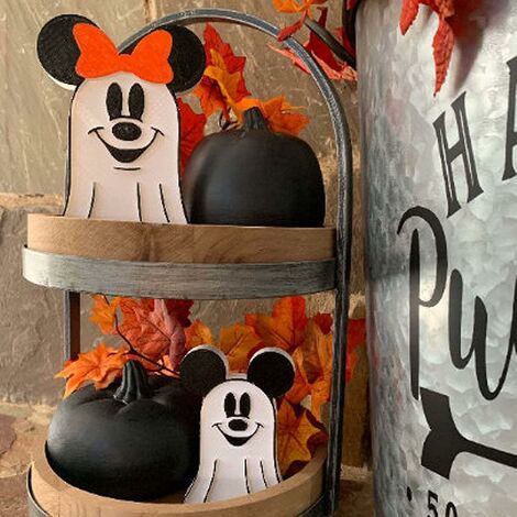 Maison Minnie Citrouille Halloween lumineuse