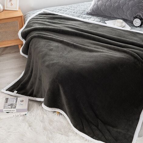 Couverture épaisse et moelleuse pour l'hiver couvre-lit en peluche