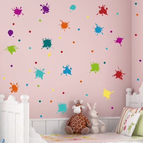 Fleur Fée Mur Décalque Fille Avec Parapluie Mur Autocollant Coloré