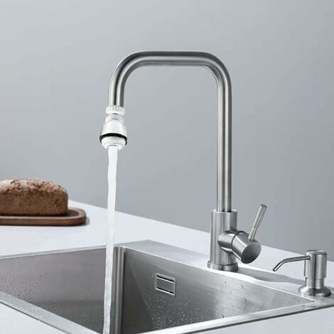 Aérateur, Brise-jet pour robinet cuisine double jet articulé, douchette  pour lavabo et économie d'eau
