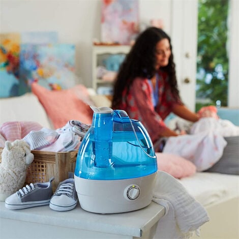 Humidificateur d'air, humidificateur d'air pour bébé à brume froide  réglable de 12 heures avec réservoir d'eau de 2,5 L, pour chambre à  coucher, bureau