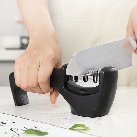 Aiguiseur Couteaux Professionnel electrique portable Affuteur Couteau de  Cuisine Eguiseur de Couteau pour polir affûter et réparer les couteaux