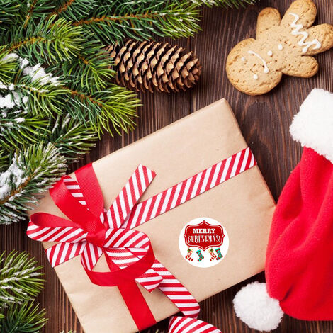 8 étiquettes cadeaux autocollantes - Noël Scandinave - La Poste