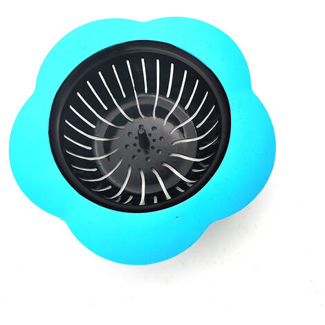 Bouchon d'évier en silicone Silicone Ø 11 cm. - Bleu