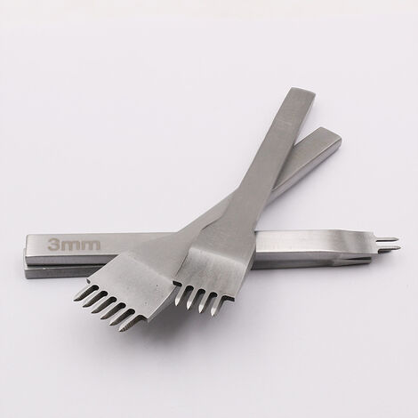 Kit Outils Perforatrice DIY Cuir Kit Outils Perforatrice pour Artisanat du  Cuir Griffe (4mm) 4 Pcs
