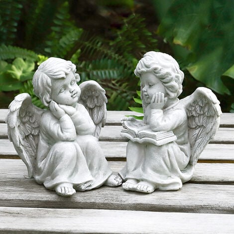 Ange Fée Statuette,Jardin Résine Ange Ornament Décoration D'ange