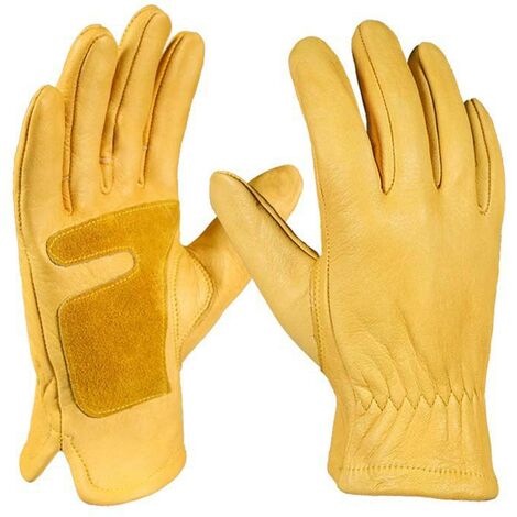 1 x paire de Gants de jardinage unisexes en cuir pour hommes ou femmes -  Gants de