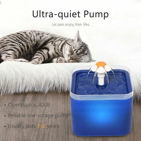Pompe à fontaine d'eau pour chat améliorée, moteur de remplacement pour  fontaine pour animaux de compagnie, mise hors tension automatique  intelligente, distributeur d'eau pour chien pour chat (livraison gratuite)