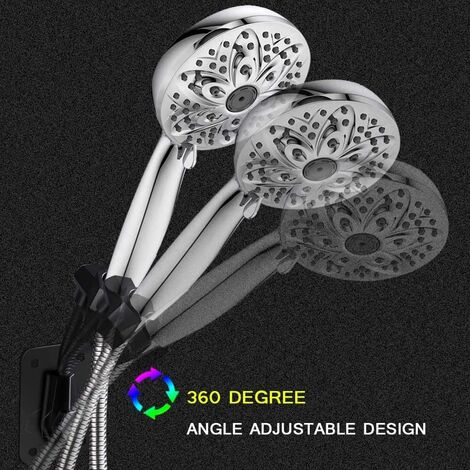 Support De Pommeau De Douche Support Mural De Douche Rglable En Alliage De  Zinc Baguette De Douche De Salle De Bain Support Mural Avec Vis Pour Tuyau