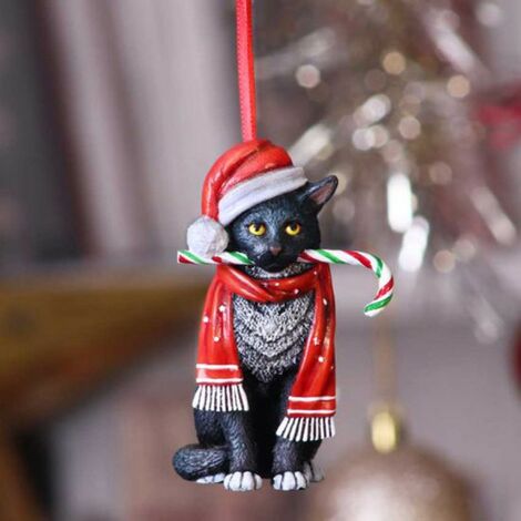 Ornements de Noël en forme de chat - Statues de chat - Décoration  d'intérieur