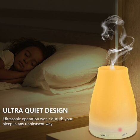 Acheter Diffuseurs d'huiles essentielles 600ml, humidificateur d'air,  diffuseur d'aromathérapie USB avec 7 couleurs de lumières LED pour