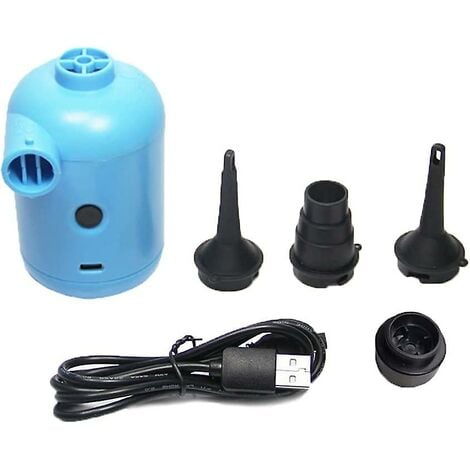 Pompe à air électrique, 2 en 1 Bleu Usb Portable Gonfleur/dégonfleur Pompe  de gonflage électrique multifonction Gonfleur électrique