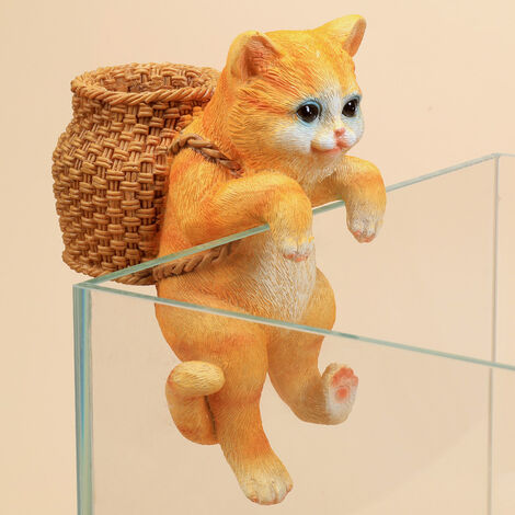 Petit Chat De Sommeil Miniature Figurine en résine, Accessoire de jardin  Bricolage pour Bonsai Décor,4.834.3cm