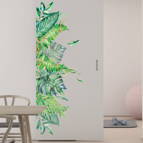 Sticker mural étagère avec des plantes - TenStickers