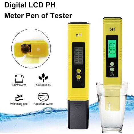 Acheter PH mètre numérique test de PH de haute précision testeur de qualité  de l'eau moniteur moniteur de qualité de l'eau outil de mesure pour piscine  d'aquarium