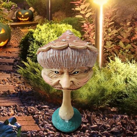 Statue de champignon fait à la main, Anti-décoloration, Style d'halloween,  décoration de champignon Mutant bizarre, fournitures de fête - AliExpress