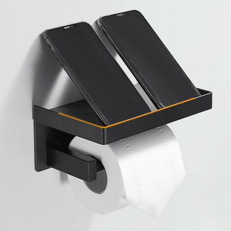 Dérouleur papier toilette noir mat - Nox