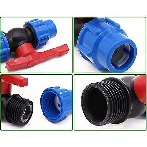 Raccord de tuyau avec vanne de régulation de : l'embout pour une régulation  pratique de l'eau à l'extrémité du tuyau (2819-20)[239] - Cdiscount  Bricolage