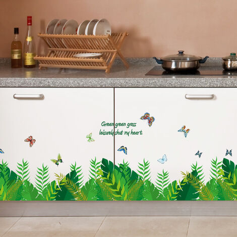 Autocollant mural fleur papillon 3D, adhésif pour chambre d'enfant, salon,  réfrigérateur, décoration de la maison, bricolage - AliExpress