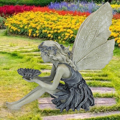 Statuette de fées pour décoration de jardin, sculptures et statues