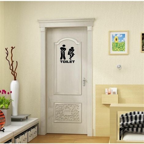 Stickers Porte , WC Homme Femme