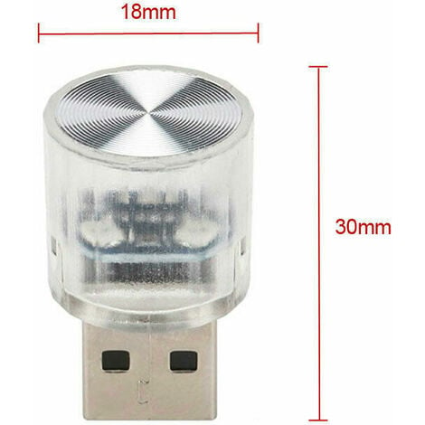 Voiture Intérieur Atmosphère Lampes Mini Lampe Ampoule Led Usb Lumière  Voiture Accessoire