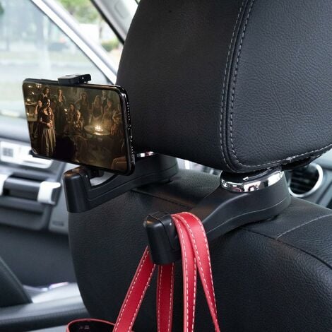 Crochets de siège de voiture avec support de téléphone portable