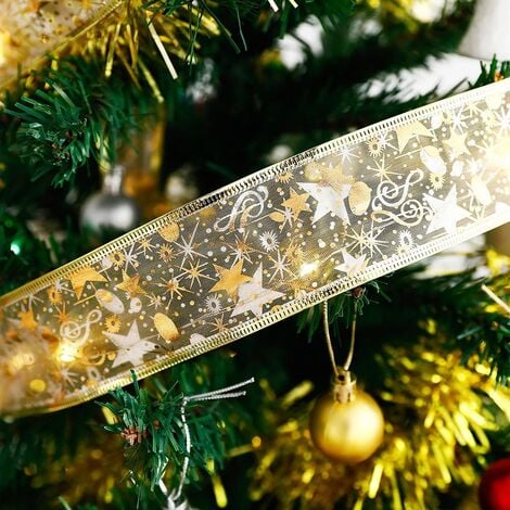Guirlande lumineuse à piles pour arbre de Noël, fête d'anniversaire,  décoration de vacances (or 4