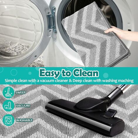 Paillasson antidérapant, anti-salissure, lavable en machine et tapis entrée  absorbant eau pour une utilisation en