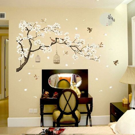 Noir Stickers arbre, stickers arbre, stickers art muraux, stickers  décoratifs, Stickers muraux amovibles, chambre bois -  France