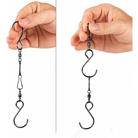  10pcs Swivel S Hooks Clips Hanging Wind Spinners for