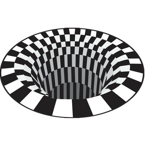 Tapis 3D - Tapis - Tapis Vortex Illusion - Illusion d'optique