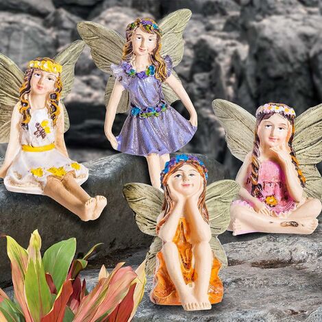 Miniature Fées Figurines Accessoires 6 pièces Mini Fées Ornements