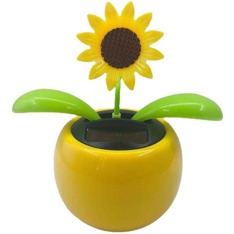 Fleur de danse solaire, 1 pièce fleur de danse en plastique solaire, tête  mobile, accessoires de