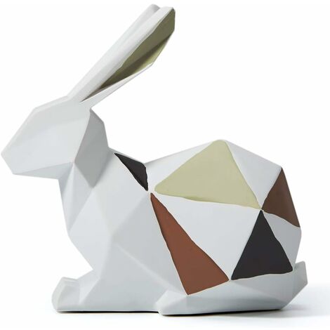 Cheval design en bois géométrique (origami) La Fabrique Rémoise