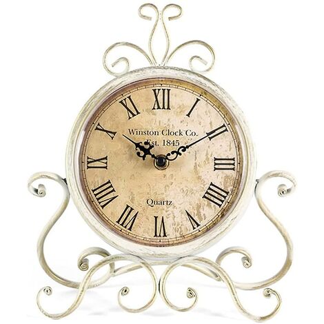 Horloge de bureau vintage pour décor de bureau de chambre à