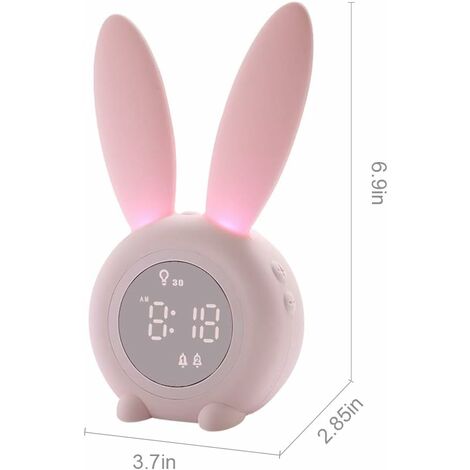 Homealexa Réveil Lumineux pour Enfants Cute Ampoule Réveil