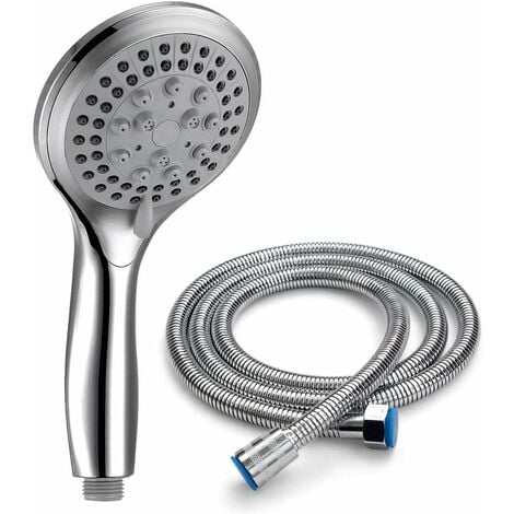Pomme de douche, pomme de douche anti calcaire avec tuyau d'économie d'eau  Douche avec tuyau flexible 1,5 m Douches à main Salle de bain Système de  filtrage ionique haute pression