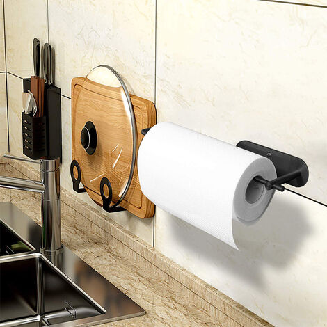 Porte-rouleau de papier toilette auto-adhésif, sans perçage, pour