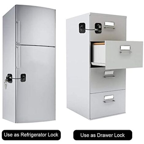Acheter Armoire à tiroirs magnétique avec 1 clé, serrures de réfrigérateur,  sécurité pour enfants et bébés