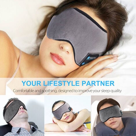 casque de sommeil masque pour les yeux bluetooth 5.0, masque de sommeil  musique 3d bluetooth, masque