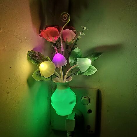 Veilleuse,Veilleuse de toilette avec capteur de lampe,batterie LED,ampoules  de mouvement et éclairage- 1pcs-8 Color
