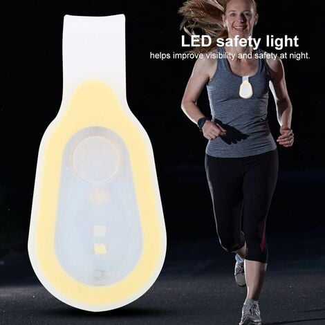 Lumière courante pour coureur, étanche extérieur portable LED Mini bouton  de nuit lampe à clip en