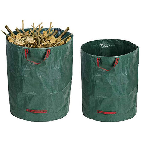 Sacs De Déchets De Jardin Réutilisables, Sacs De Stockage De Feuilles, Sac  Poubelle De Jardin Robuste Avec Couvercle - Cour Poubelles - AliExpress