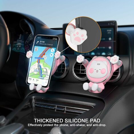 Acheter Support de téléphone de voiture magnétique Mini support de barre pour  téléphone portable aimant en métal GPS support mural de voiture
