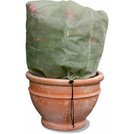 SSZZ Housse de protection contre le gel pour plantes d'hiver en pot d'arbre  fruitier en tissu non-tissé résistant au froid Taille M
