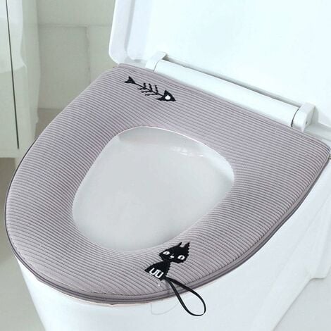 VidaXL Siège de toilette avec couvercle MDF Design bambou