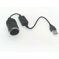 Jeffergarden Port USB vers prise allume-cigare de voiture 12V, cordon  adaptateur convertisseur femelle