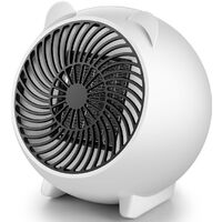 400w Mini réchauffeur d'air électrique puissant souffleur chaud ventilateur  de chauffage rapide ventilateur de bureau radiateur électrique pour bureau  à domicile