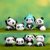 Ornements de tableau de bord de voiture Panda au hasard, accessoires d' intérieur Auto, jouets décoratifs en pâte d'animaux, décoration de style  automobile - AliExpress